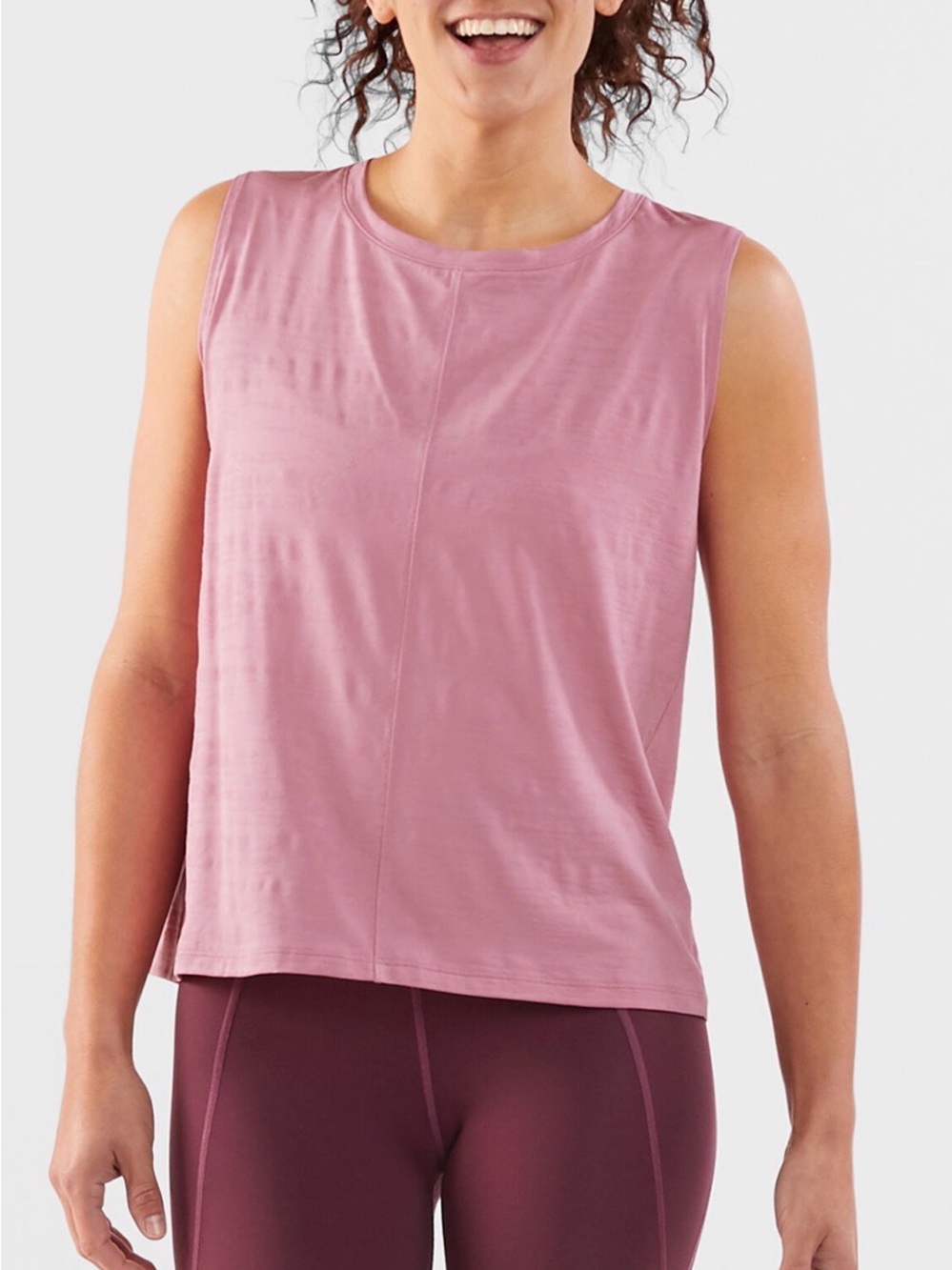 Title Nine Phoenix Pleat Back Tank Top Light Blue Women’s Sz S Outdoor Hiking